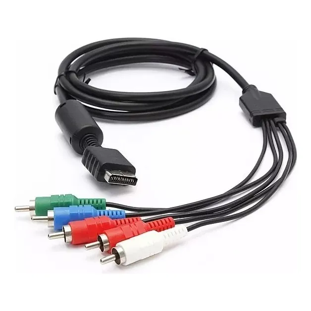 Cable Video Componente Para Ps2 Y Ps3 Largo 1.8 Metros