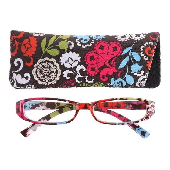 Gafa De Lectura Modelo Flores Mandala Y Estuche (medida 1.5)
