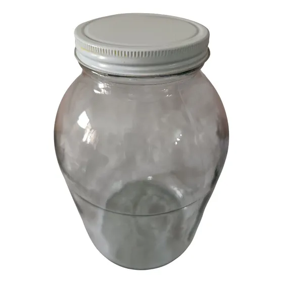 Frasco Envase De Vidrio 4000cc 4 Litros Tapa Metalica Rosca