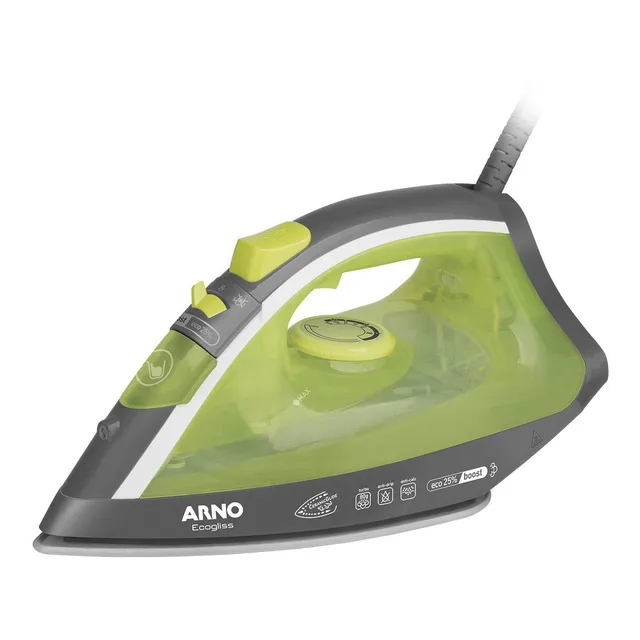 Ferro A Vapor Arno Ecogliss Fec1 Cor Verde 127V