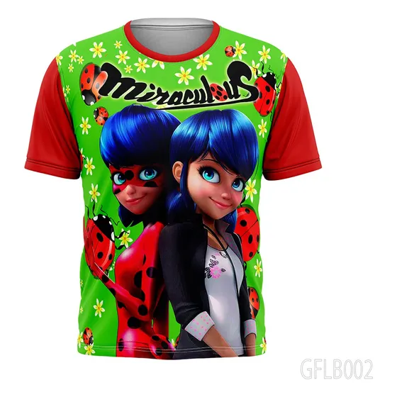 Franela Para Niñas Miraculous Ladybug  Sublimadas