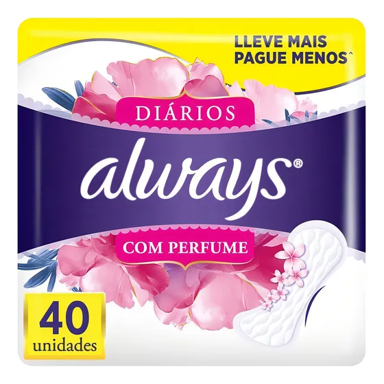 Protectores Diarios Always Con Perfume X40u