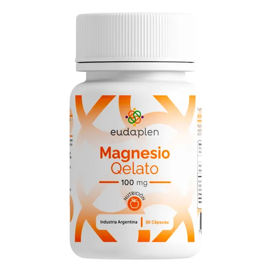 Eudaplen Magnesio Qelato 100mg Suplemento Vegetal X50c
