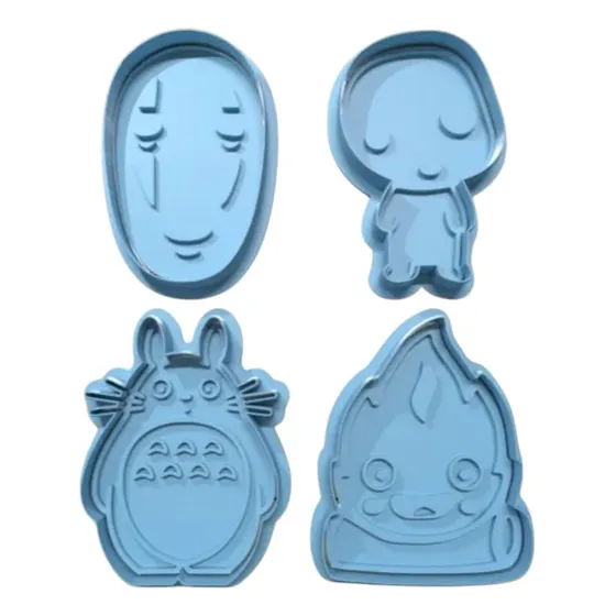 Cortador De Galleta Ghibli, Calcifer, Totoro, Kodama, Noface
