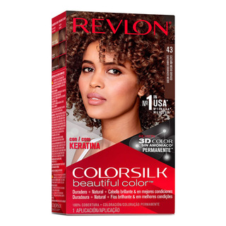 4 Pzs Revlon Tinte Permanente Dama Sin Amoniaco Colorsilk 43 4 Pzs Revlon Tinte Permanente Dama Sin Amoniaco Colorsilk 43