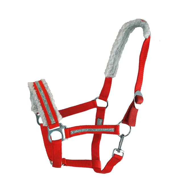 Equitem Caballo Navidad Nailon Rojo Forro Polar Cinta