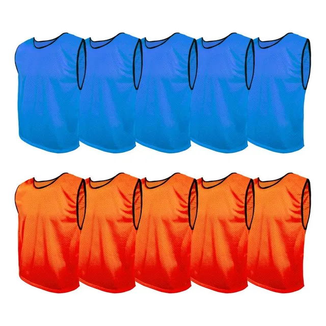 10 Chaleco Malla Fuerte Pinnie Lote Deporte Niño Jovene Team