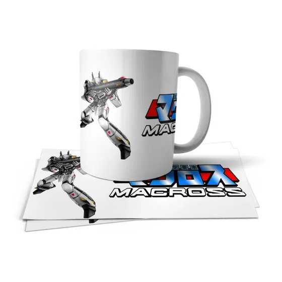 Robotech Macross Vf 1 Valkyrie Taza Tu Propio Estilo Blanco