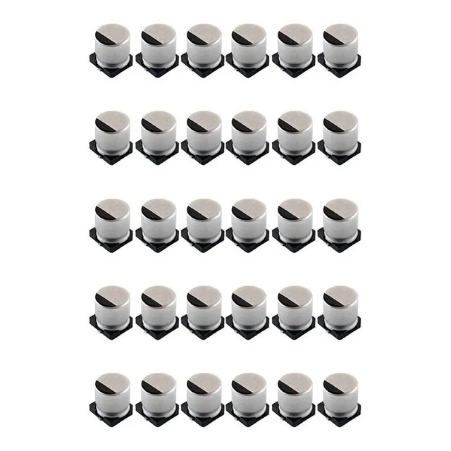 100 Pzs Capacitor Electrolítico 220uf 50v Smd