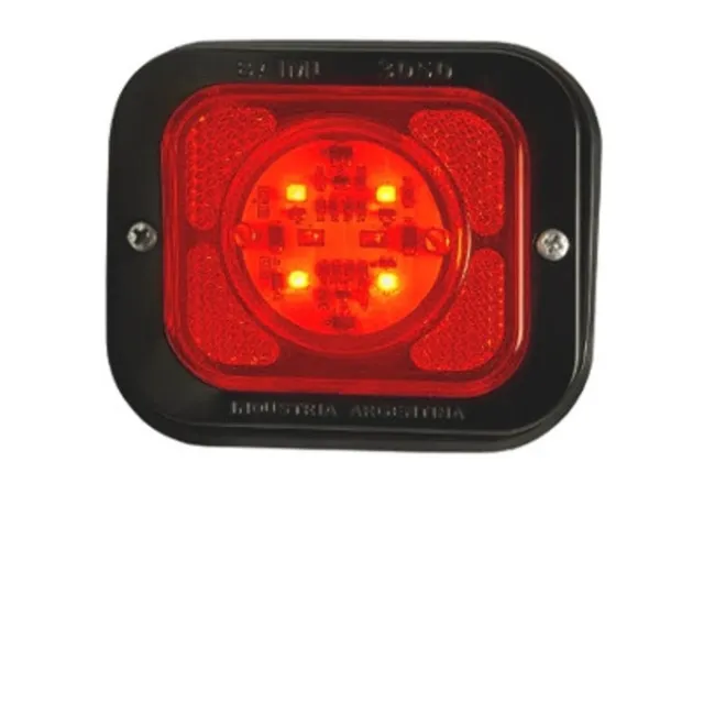 Faro Lateral Led Cuadrado Baiml 12v-24v 4 Leds Rojo