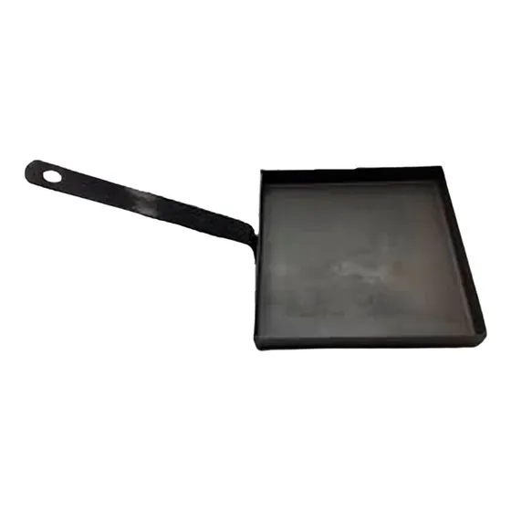 Sarten Panquequera Cuadrada De Chapa 18 Cm Mango Planchuela