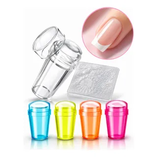 Carimbo De Unha Francesinha Silicone Transparente Nailart