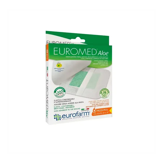 Apósito Postoperatorio Euromed Con Aloe Eurofarm (10cmx10cm)