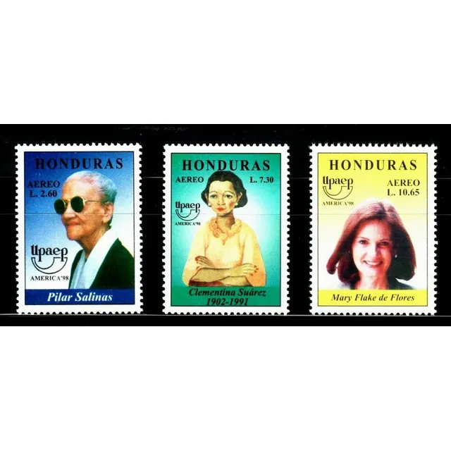 Estampillas Honduras 1998 - Upaep / Mujeres Famosas
