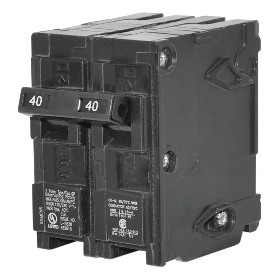 Breaker 2x40 A Empotrable  Tableros Residenciales