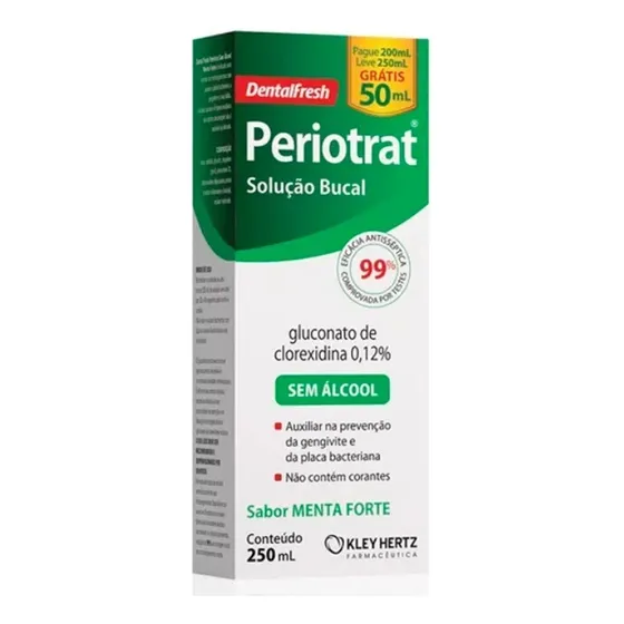 Periotrat Soloção Bucal Sem Álcool Sabor Menta 250ml