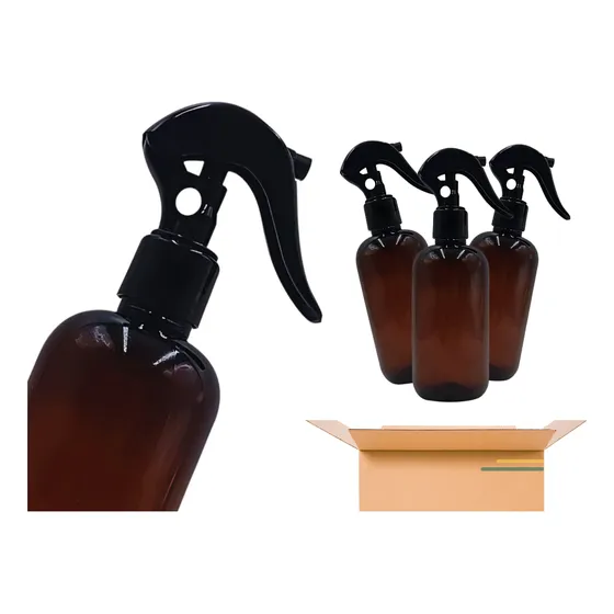 Envase Pet Ambar 250 Ml Mini Trigger Mayoreo 10 Piezas