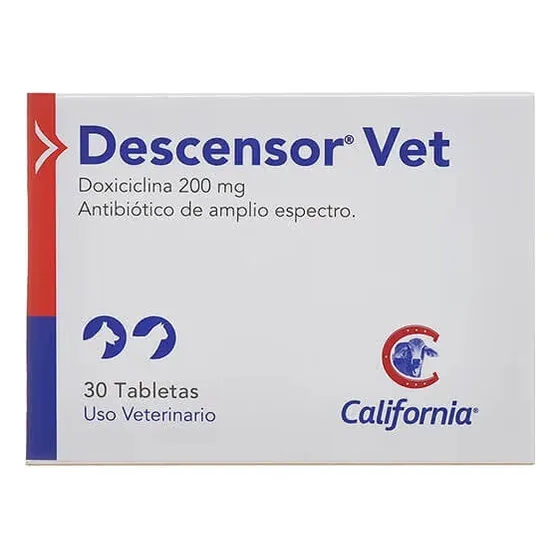 California Descensor 30tab Doxiciclina 200mg Uso Veterinario