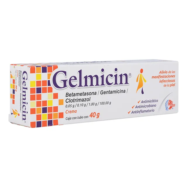 Gelmicin Crema C/40g Betametasona/ Gentamicina/ Clotrimazol