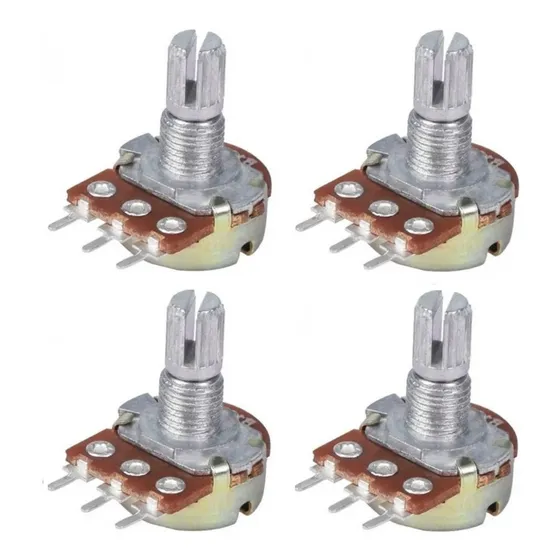 Potenciómetro Lineal 5k 1v X4 Un Para Arduino Emakers