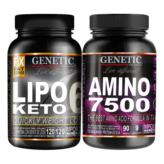 Quemador Grasas Lipo 6 Aminoácidos Esenciales 7500 Genetic