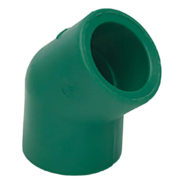 Curva Fusion 20mm X 45° Grados Verde Latyn Agua Pack X10 Un