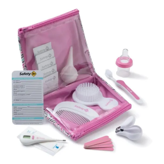 Kit De Cuidado E Higiene Para Bebé Rosa 24pz Safety 1st