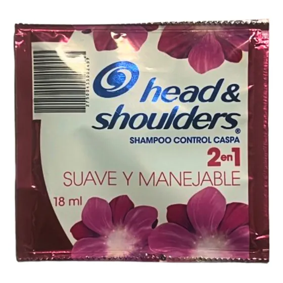  Shampoo H&s 2en1 18ml X 1u - mL