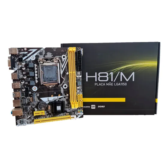 Placa Mãe Lga 1150 H81 Revenger Chip Intel M.2 Nvme Gamer