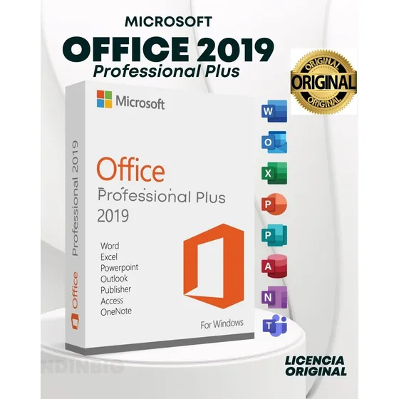 Licencia Office 2019 Profesional Plus Permanente 1 Pc