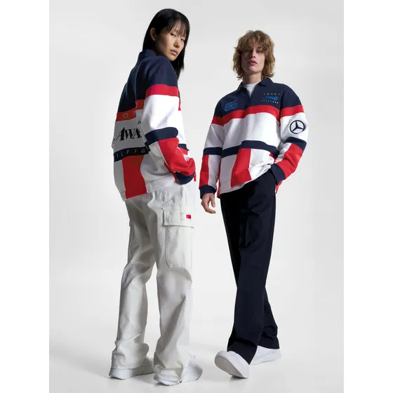 Buzo De Rugby Con Logos Tommy X Mercedesamg F1 Awake Ny Men