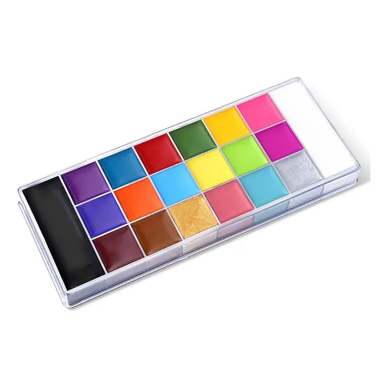 Máscara Facial Con Pintura Al Óleo De 20 Colores Para Pintur