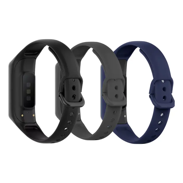 Kit 3 Pulseiras Silicone Regulavel Para Galaxy Fit2 R220