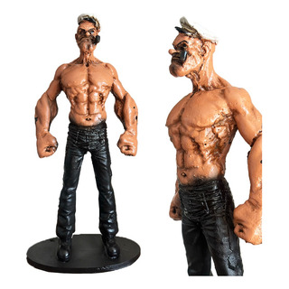 Boneco Popeye Colecionável De Resina Decoração Boneco Popeye Colecionável De Resina Decoração