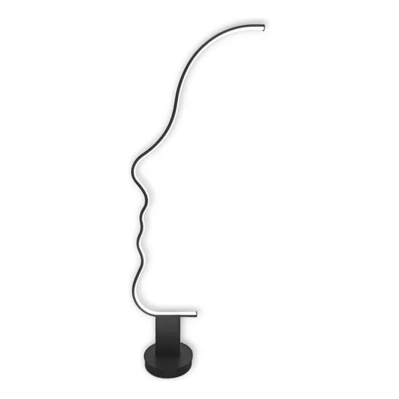 Lámpara Moderna Led De Pie, Color Negro (pi101) 