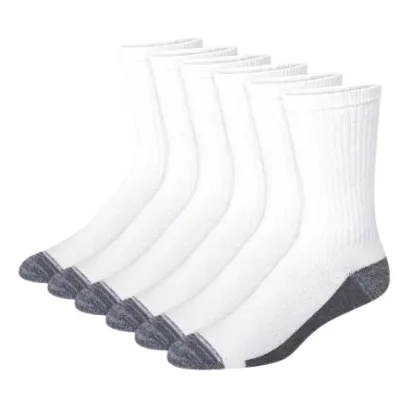 Medias Hanes Crew 3/4 Caballeros Pack 6