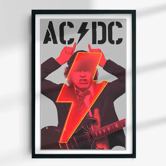 Cuadro 60x40 Rock - Ac/dc - Arte