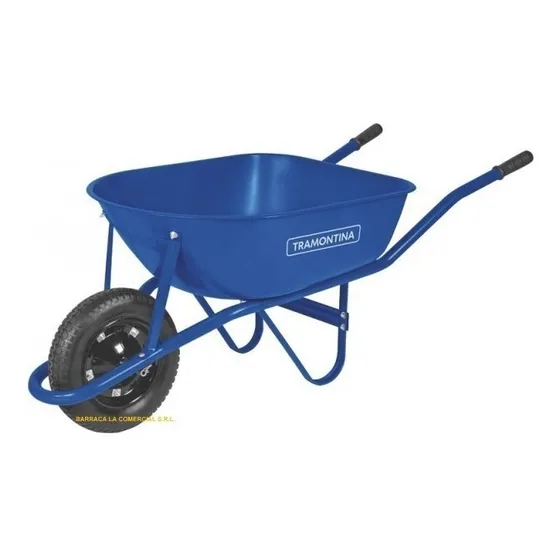 Carretilla Azul 50 Lts. Rueda Maciza Tramontina