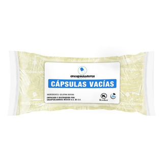 Capsulas Vacias No. 4 Transparentes, 10 Millares Capsulas Vacias No. 4 Transparentes, 10 Millares