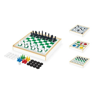 Jogo De Tabuleiro Em Madeira 4 Em 1 Xadrez Damas Ludo Trilha Jogo De Tabuleiro Em Madeira 4 Em 1 Xadrez Damas Ludo Trilha