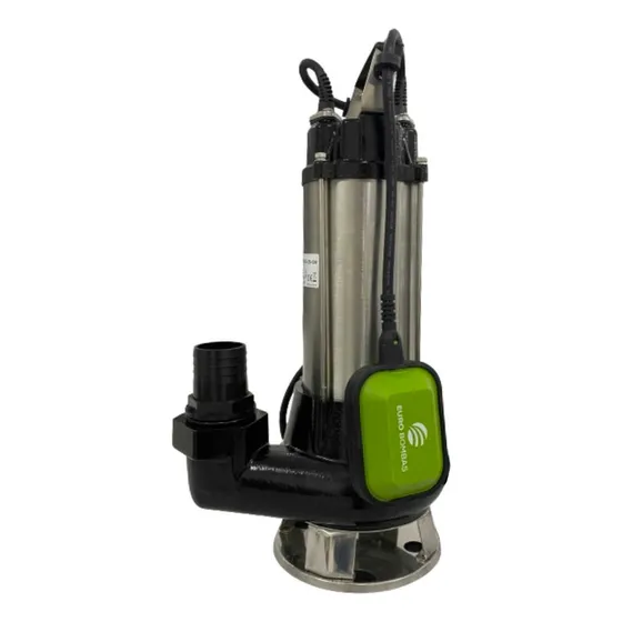 Bomba Submersível Inox p/ Esgoto Agua Suja Eurobombas Eb-1300watts 1,76hp Monofásica 220v