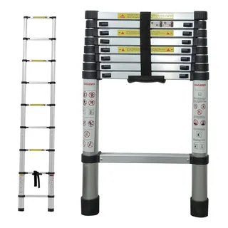 Escada AlumĂnio TelescĂłpica 2.6 M 9 Degraus - Multifuncion Escada AlumĂnio TelescĂłpica 2.6 M 9 Degraus - Multifuncion