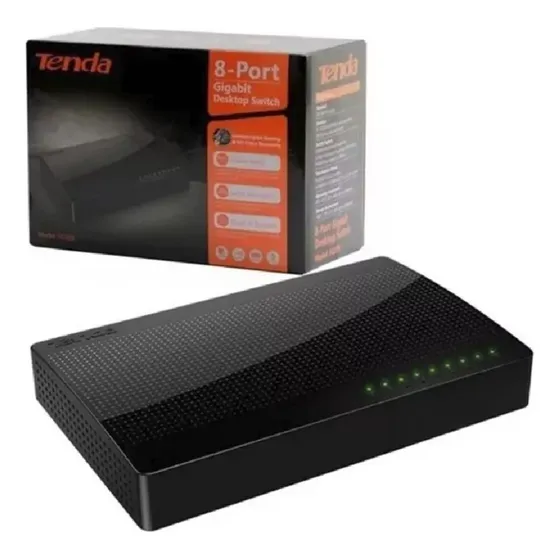 Switch Tenda Sg108 8 Puertos Rj-45 Gigabit 10/100/1000mbps