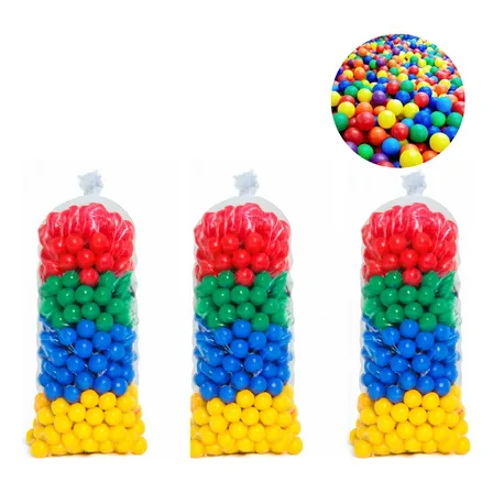 2.000 Bolinhas De Piscina Infantil Super Resistente Colorida Colorida