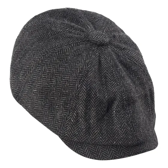 Boina Vintage De Tweed En Espiga Para Hombre, Diseño Con For