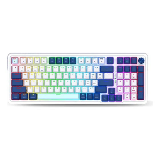 Teclado Redragon Eisa K686-rgb-pro Wireless English Red Teclado Blanco Idioma Ingles