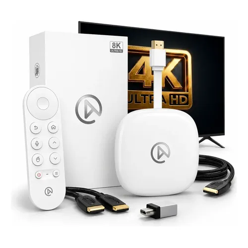 Google Chromecast With Google Tv Full Hd 8gb Snow 2gb Ram