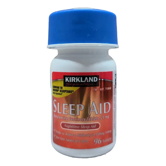 Sleep Aid 25 Mg, Kirkland Importadas 96 Cápsulas.