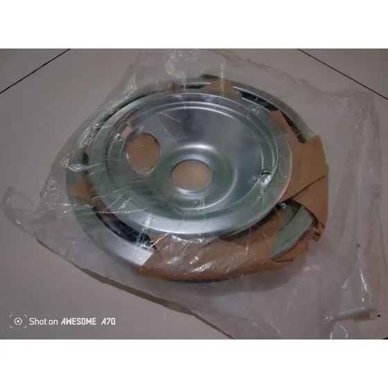 Platos Cromados De Goteo Para Cocina Eléctrica. Set De 4