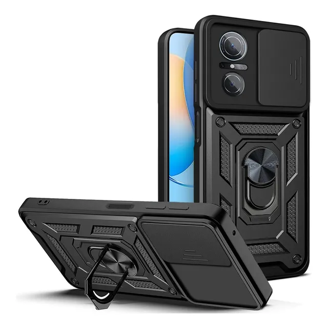 Funda Armor Anillo Antishock Con Protector Camara Deslizable